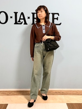 「SHOO・LA・RUE（シューラルー）のアイテム」を使った、Naaatsuさん（レディース・158cm）の秋コーディネート