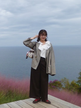 「PLST（プラステ）のアイテム」を使った、プさん（レディース・165cm）の冬コーディネート