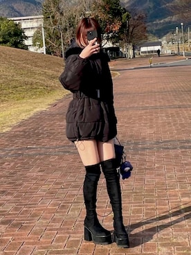 「EMODA（エモダ）のアイテム」を使った、yumaさん（レディース・162cm）の秋コーディネート