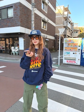 「KENZO（ケンゾー）のアイテム」を使った、beebiさん（レディース・160cm）の冬コーディネート