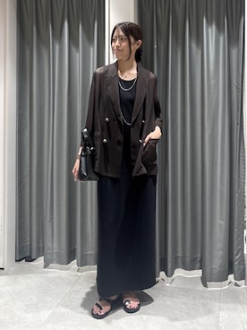 「DouDou（ドゥドゥ）のアイテム（ワンピース）」を使った、karinさん（レディース・165cm）の夏コーディネート