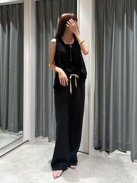 「アイテム（ブーツ、シルバー系）」を使った、karinさん（レディース・165cm）の夏コーディネート