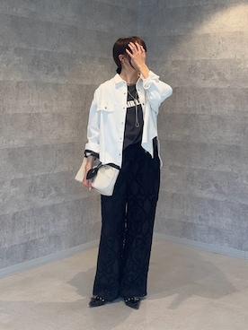 「DouDou（ドゥドゥ）のアイテム（パンツ）」を使った、karinさん（レディース・165cm）の春コーディネート