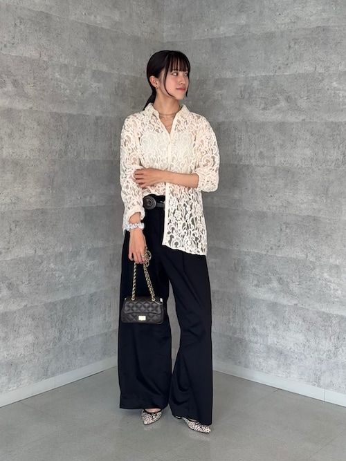 ストレッチサテンバレルパンツ（その他パンツ）｜DouDou