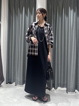 「DouDou（ドゥドゥ）のアイテム（ワンピース）」を使った、karinさん（レディース・165cm）の夏コーディネート