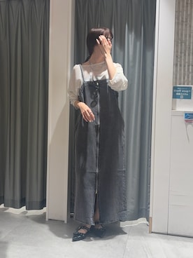 「DouDou（ドゥドゥ）のアイテム（ワンピース/ドレス）」を使った、karinさん（レディース・165cm）の春コーディネート