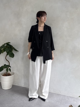「アイテム（その他トップス）」を使った、karinさん（レディース・165cm）の春コーディネート