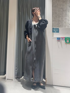 「DouDou（ドゥドゥ）のアイテム（ワンピース/ドレス）」を使った、karinさん（レディース・165cm）の春コーディネート