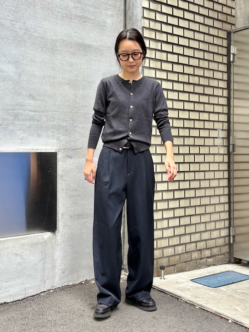 BEAMS BOY ☆7ゲージ フリル ポロ カーディガン BEAMS BOY