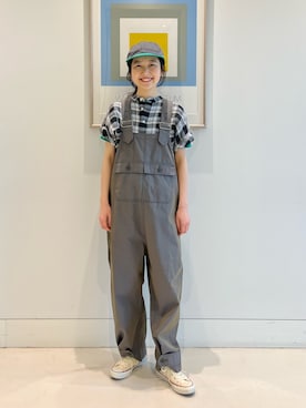 「アイテム（オールインワン・サロペット）」を使った、鈴木 ひかるさん（レディース・159cm）の夏コーディネート