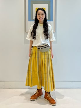 「BEAMS BOY（ビームスボーイ）のアイテム」を使った、鈴木 ひかるさん（レディース・159cm）の夏コーディネート