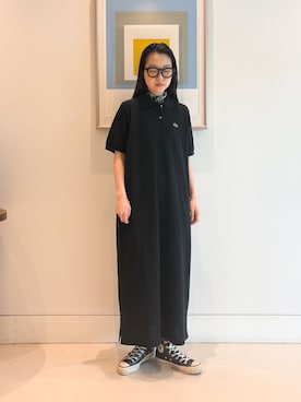 「BEAMS BOY（ビームスボーイ）のアイテム（バンダナ/スカーフ、グリーン系）」を使った、鈴木 ひかるさん（レディース・159cm）の春コーディネート