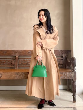 「BEAMS LIGHTS」｜ウエダ シホさん（レディース・157cm）の春コーディネート