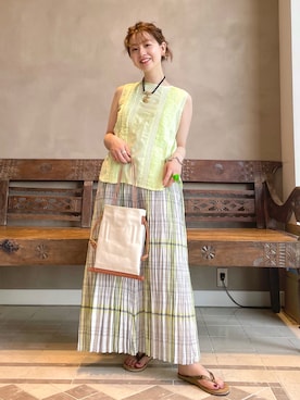 「leglazik」｜ウエダ シホさん（レディース・157cm）の夏コーディネート