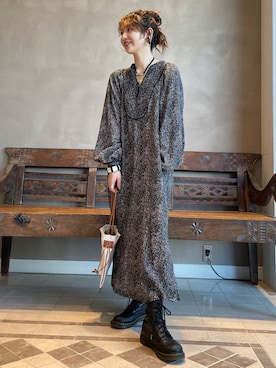 「BEAMS LIGHTS」｜「アイテム（ワンピース/ドレス）」を使った、ウエダ シホさん（レディース・157cm）の夏コーディネート