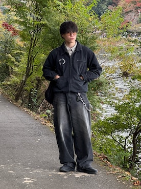 「アイテム（PC・スマホグッズ/家電）」を使った、Kanjiさん（メンズ・179cm）の秋コーディネート