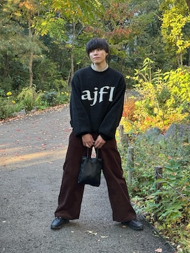 「アイテム（バッグ）」を使った、Kanjiさん（メンズ・179cm）の冬コーディネート