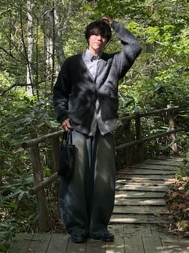 「アイテム（バッグ）」を使った、Kanjiさん（メンズ・179cm）の冬コーディネート