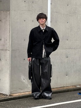 「アイテム（バッグ）」を使った、Kanjiさん（メンズ・179cm）の秋コーディネート