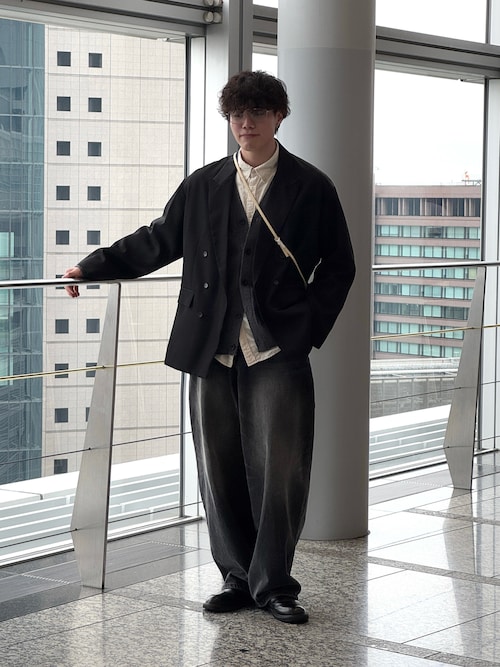 シャギーニットミックスカーディガン　sinss Shaggy knit mix cardigan / シャギーニットミックス
