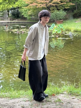 「アイテム（トップス）」を使った、Kanjiさん（メンズ・179cm）の秋コーディネート