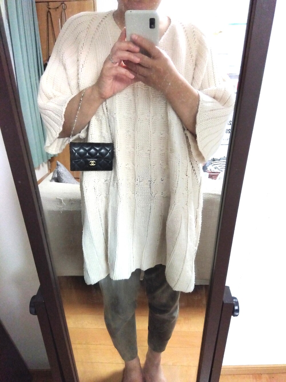 「シャネル、カジュアル、休日スタイル」｜「GUのアイテム（スウェットパンツ、グリーン系）」を使った、sachii0525さん（レディース・173cm）の夏コーディネートの1枚目の写真