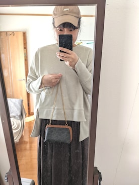 「セリーヌ」｜「アイテム（キャップ）」を使った、sachii0525さん（レディース・173cm）の春コーディネート