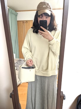 「chiiiibag」｜「アイテム（スカート）」を使った、sachii0525さん（レディース・173cm）の春コーディネート