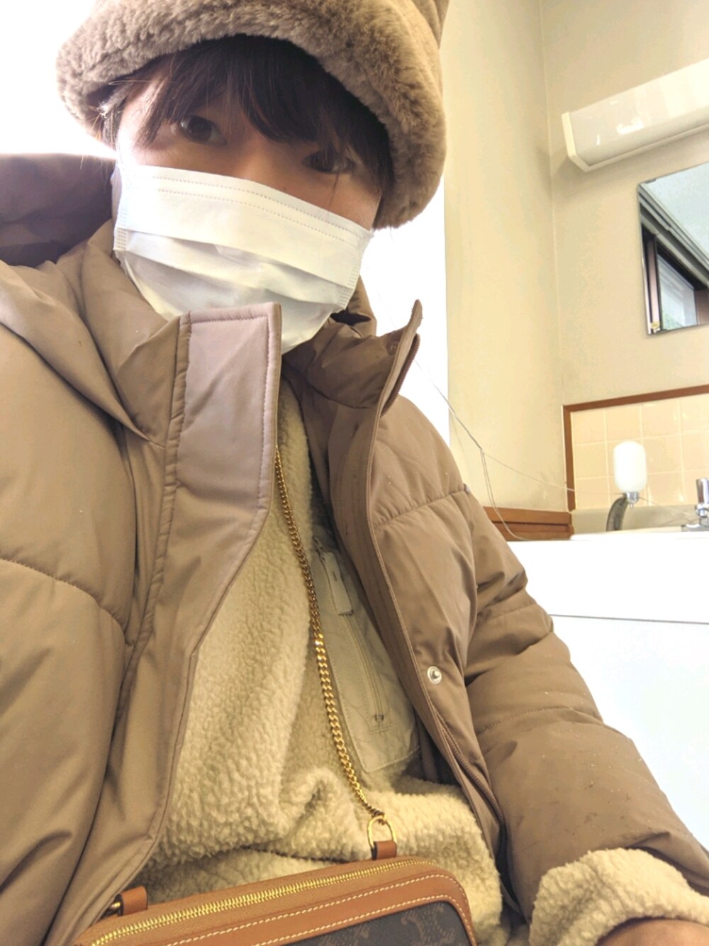 「ぽっちゃり、ゆき、セリーヌ」｜「韓国ファッション #Kのアイテム（ハット、ベージュ系）」を使った、sachii0525さん（レディース・173cm）の秋コーディネートの1枚目の写真