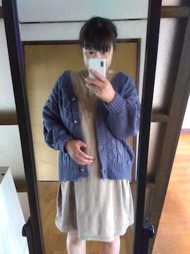 「アイテム（ワンピース/ドレス）」を使った、sachii0525さん（レディース・173cm・40代）の秋コーディネート