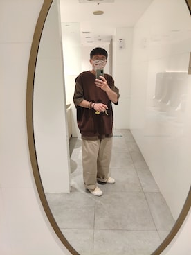 「plain-me（プレインミー）のアイテム（チノパンツ）」を使った、kobejaponさん（メンズ・171cm）の春コーディネート