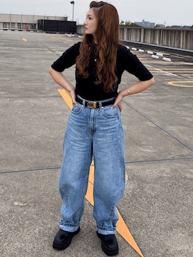 mame1115riさんの（AZUL by moussy | アズールバイマウジー）を使ったコーディネート