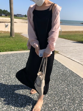 「UNIQLO（ユニクロ）のアイテム（ワンピース/ドレス、ブラック系）」を使った、mana1051さん（レディース・153cm）の秋コーディネート