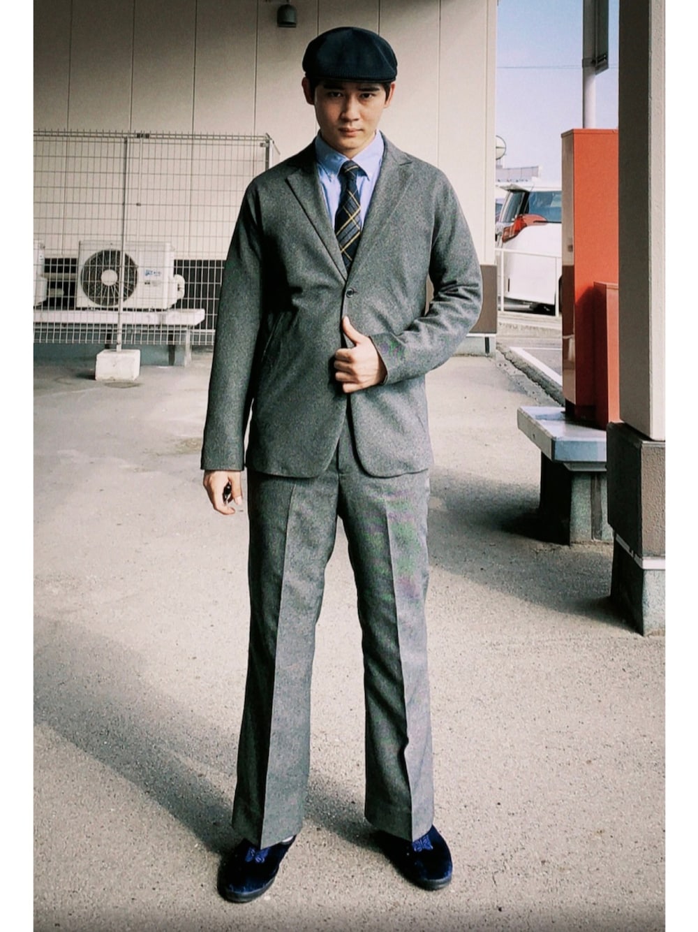 Engineered Garmentsのネクタイを使った人気ファッション