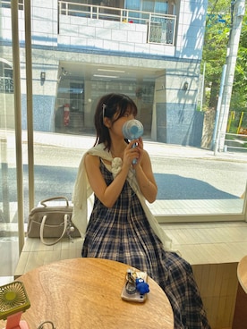 「アイテム（バレッタ/ヘアクリップ）」を使った、rinさん（レディース・153cm・20代）の夏コーディネート