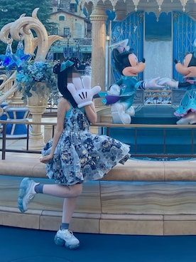 「grounds（グラウンズ）のアイテム」を使った、rinさん（レディース・153cm）の夏コーディネート