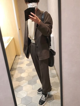 「classicalelf（クラシカルエルフ）のアイテム（スウェット）」を使った、zyari.boyさん（メンズ・178cm）の秋コーディネート