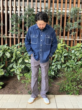 「BIG MAC（ビッグマック）のアイテム」を使った、kenichi hiragaさん（メンズ・175cm）の春コーディネート