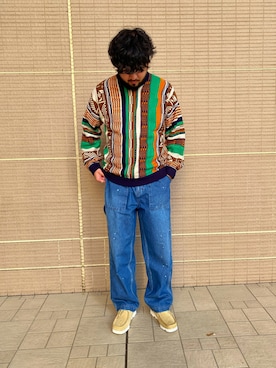「BIG MAC（ビッグマック）のアイテム」を使った、kenichi hiragaさん（メンズ・174cm）の冬コーディネート