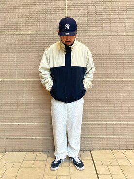 「URBAN RESEARCH Sonny Label（アーバンリサーチサニーレーベル）のアイテム（ナイロンジャケット）」を使った、kenichi hiragaさん（メンズ・174cm）の冬コーディネート