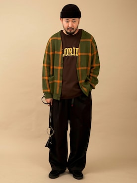 「URBAN RESEARCH Sonny Label（アーバンリサーチサニーレーベル）のアイテム（バッグ）」を使った、kenichi hiragaさん（メンズ・174cm）の秋コーディネート