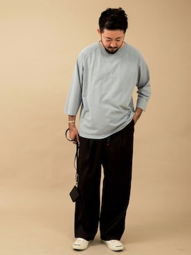 「URBAN RESEARCH Sonny Label（アーバンリサーチサニーレーベル）のアイテム（バッグ）」を使った、kenichi hiragaさん（メンズ・174cm）の秋コーディネート