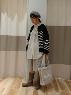 「ボーター」｜いしさん（レディース・165cm）の秋コーディネート