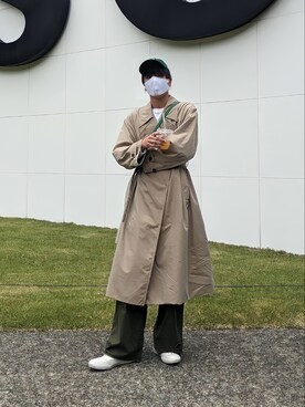 Uniqlo ユニクロ のトレンチコートを使ったメンズ人気ファッションコーディネート Wear