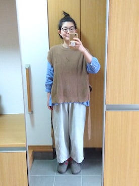 「IKKUNA（イクナ）のアイテム」を使った、IKUYOさん（レディース・170cm）の冬コーディネート