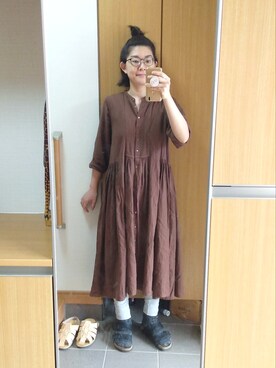 「IKKUNA（イクナ）のアイテム」を使った、IKUYOさん（レディース・170cm）の秋コーディネート