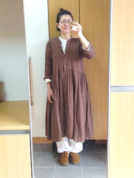 「IKKUNA（イクナ）のアイテム」を使った、IKUYOさん（レディース・170cm）の冬コーディネート