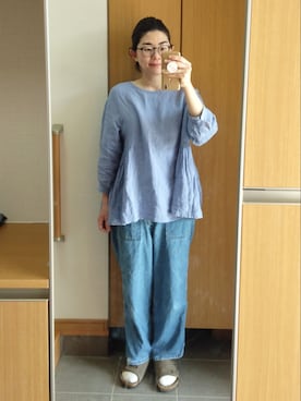 「IKKUNA（イクナ）のアイテム」を使った、IKUYOさん（レディース・170cm）の春コーディネート