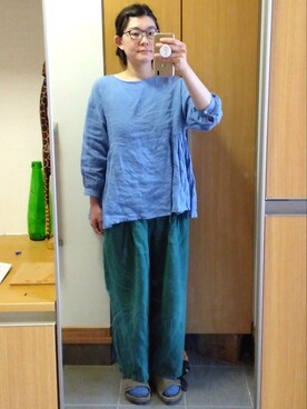 「IKKUNA（イクナ）のアイテム」を使った、IKUYOさん（レディース・170cm）の春コーディネート