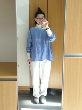 「IKKUNA（イクナ）のアイテム」を使った、IKUYOさん（レディース・170cm）の冬コーディネート